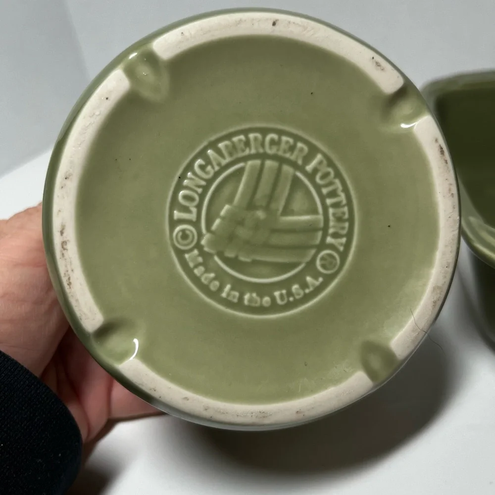 Longaberger Woven Traditions crock and Loaf